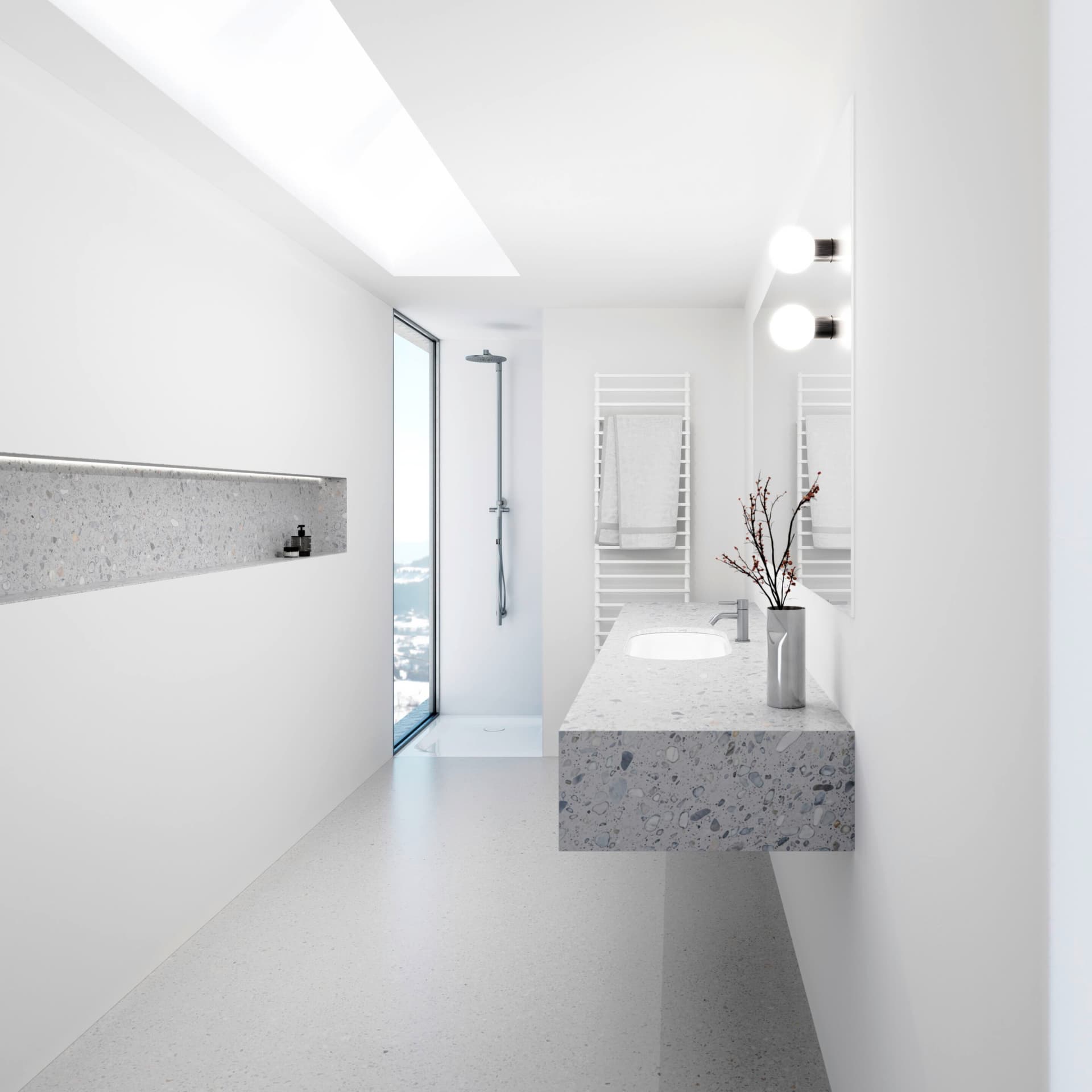 Bette
BETTECOMODO
Undermount rectangular washbasin