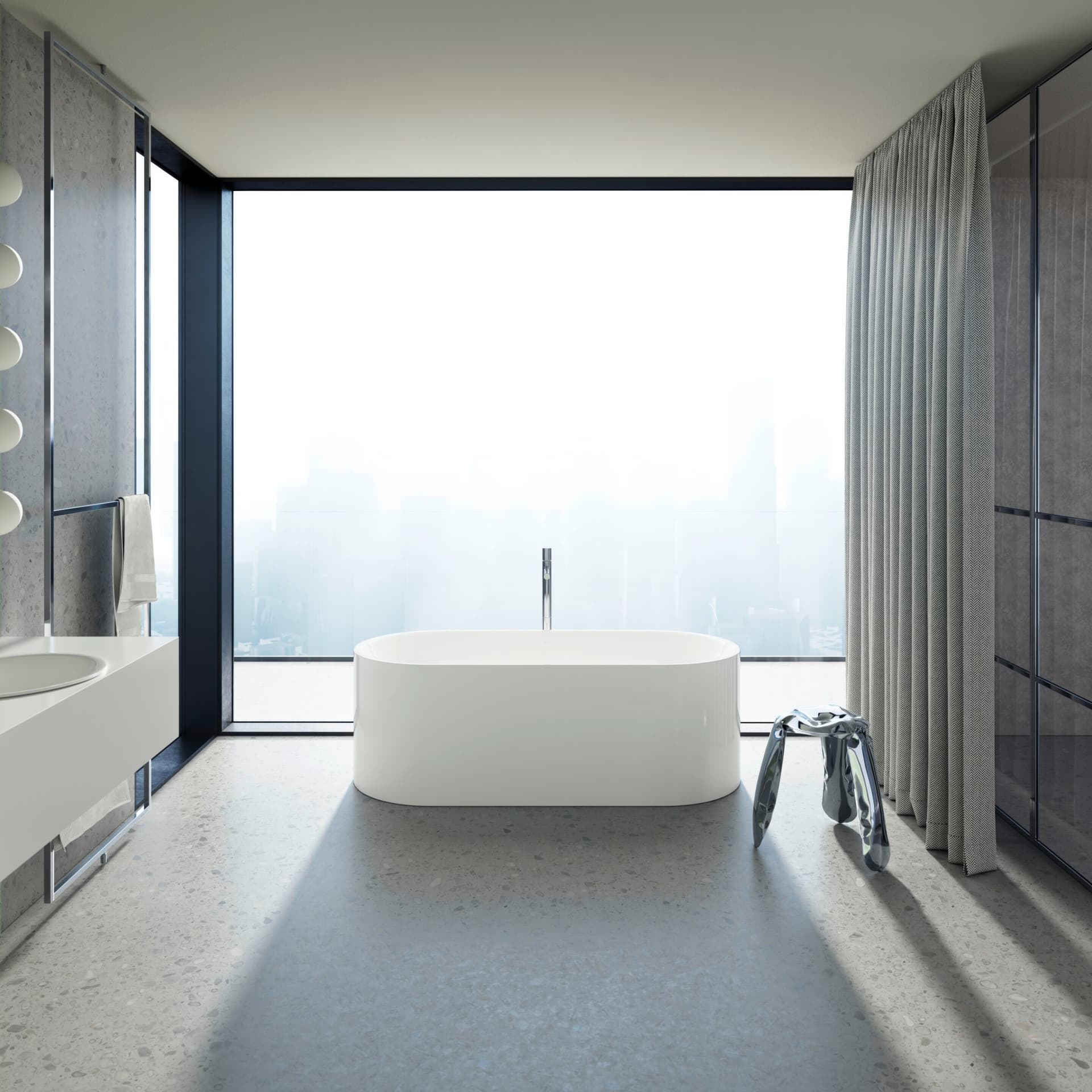 Bette
BETTELUX OVAL SILHOUETTE
Freestanding oval bathtub