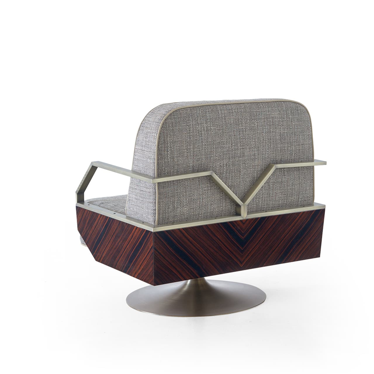 Bianchini Atelier
GLADIS
Swivel fabric armchair with armrests
