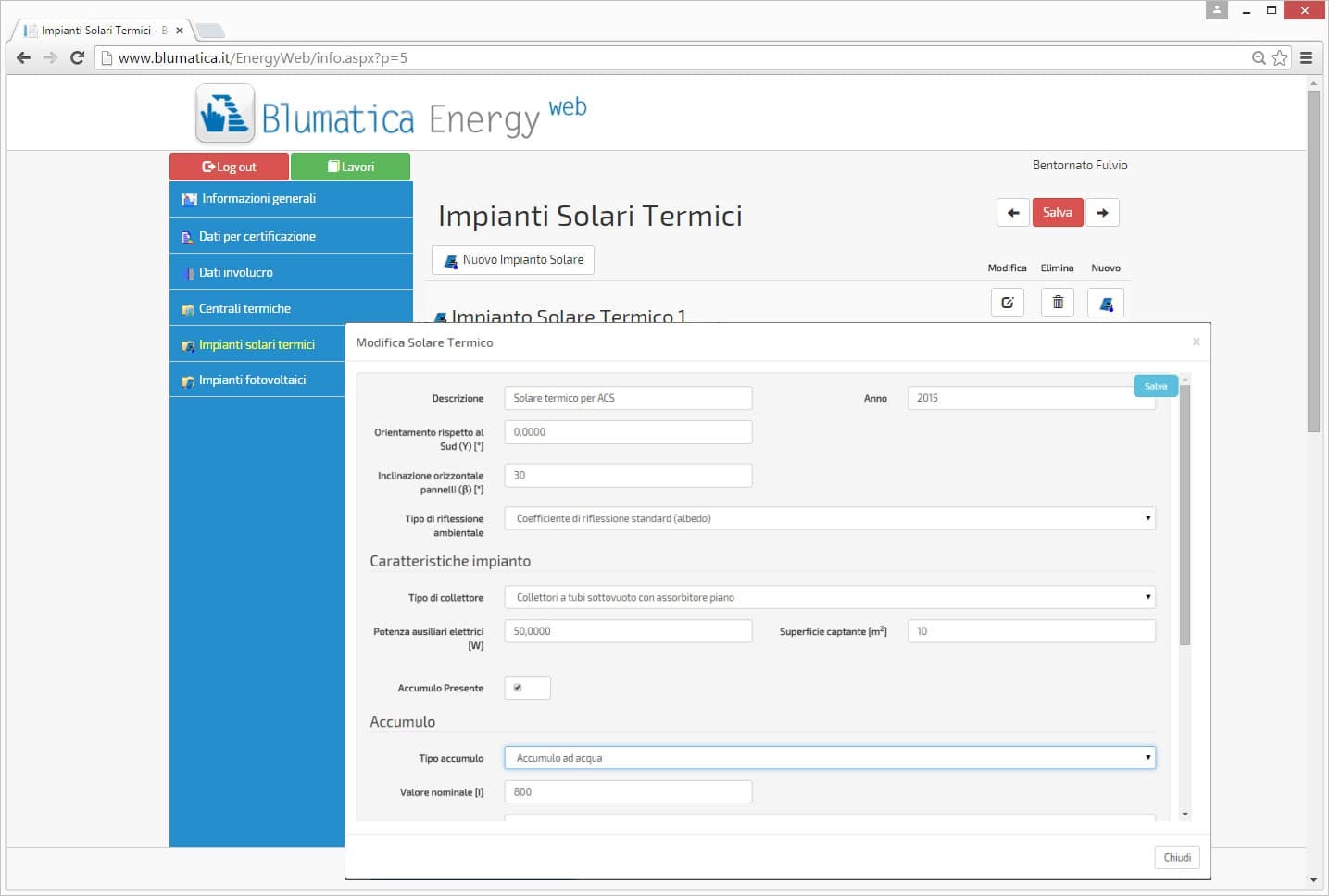 Blumatica Energy Web
