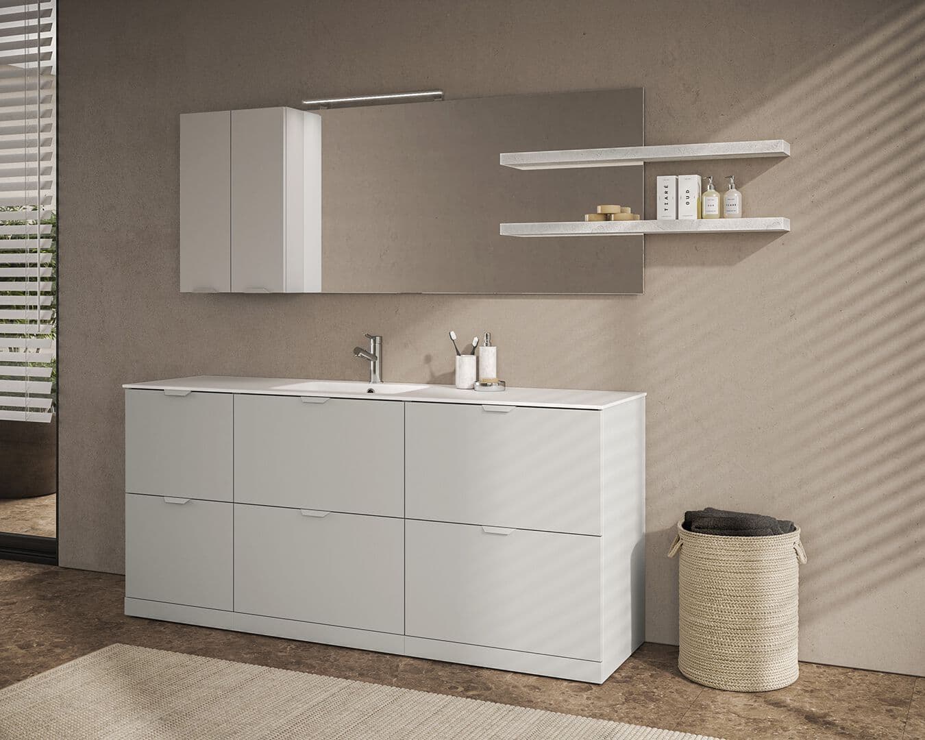 BMT
KOSMO 10
Laundry room cabinet for washing machine with mirror