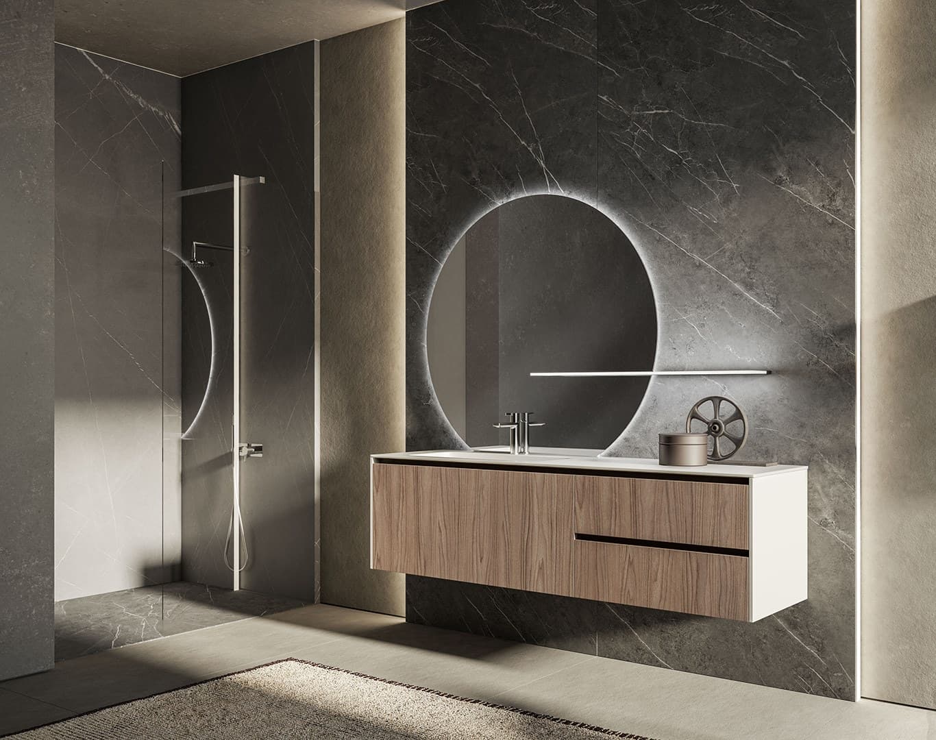 BMT
SWING 4.09
Wall-mounted vanity unit with mirror