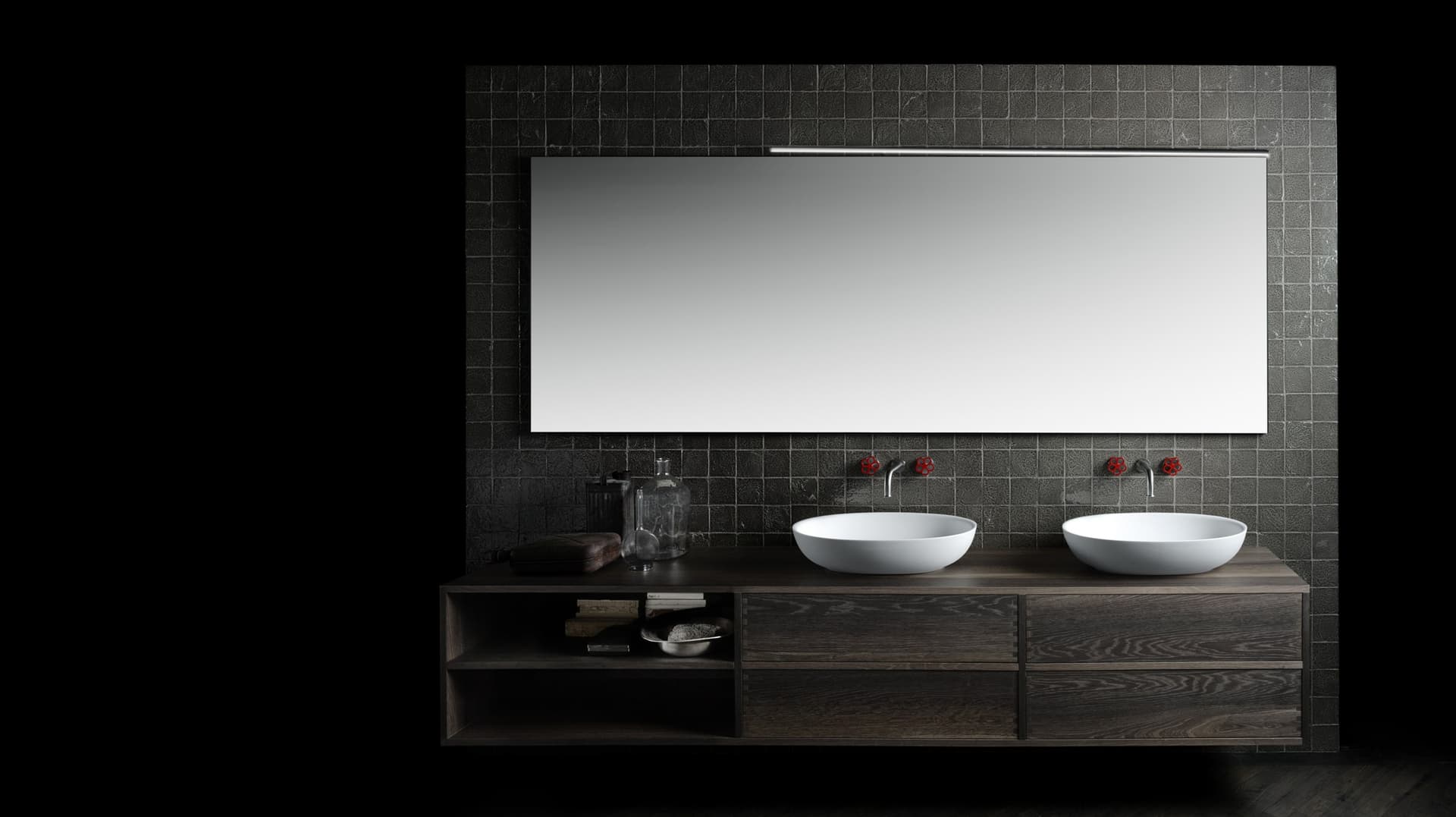 Boffi
FISHER ISLAND
Countertop oval Cristalplant® washbasin