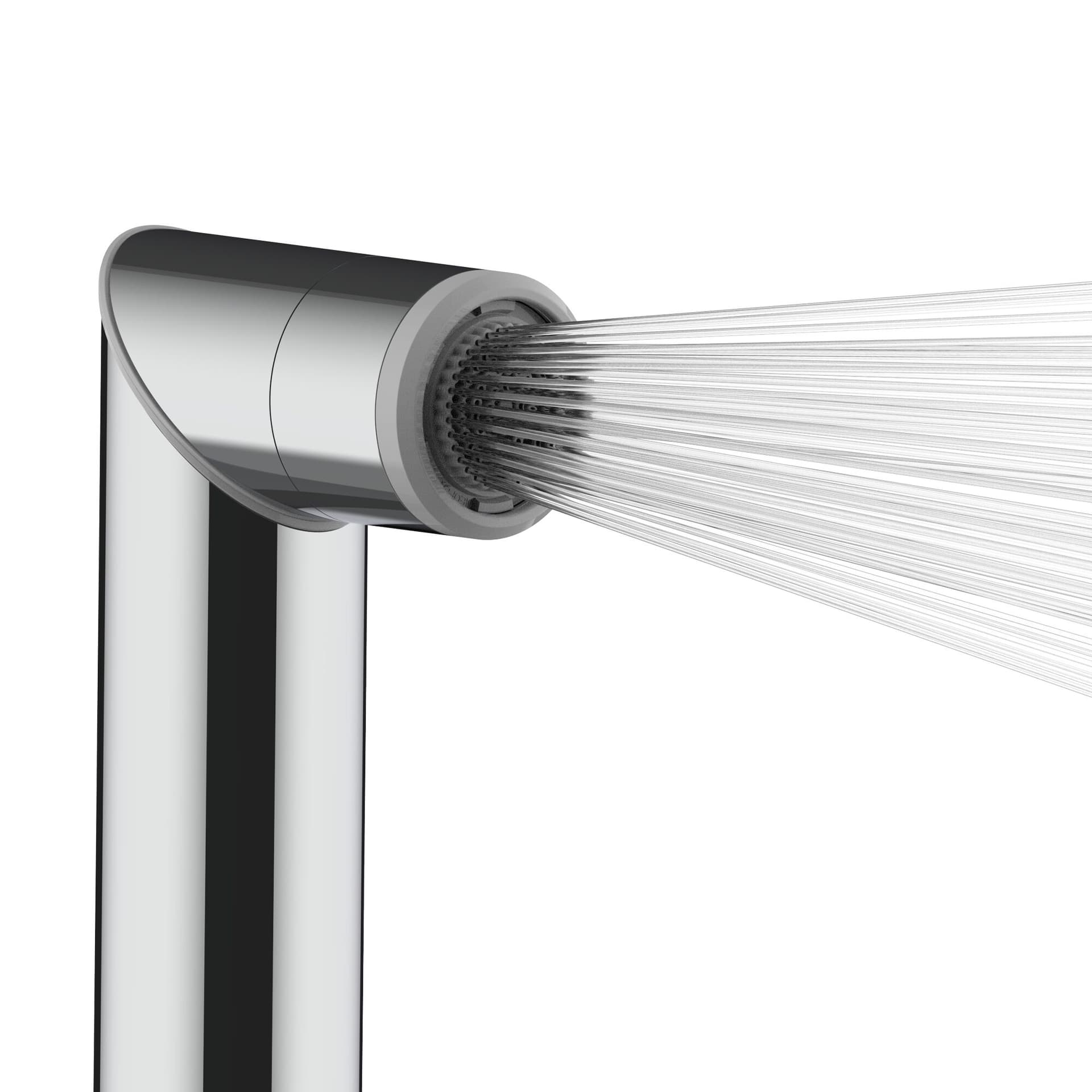 Bossini
PLY
1-spray chromed brass handshower