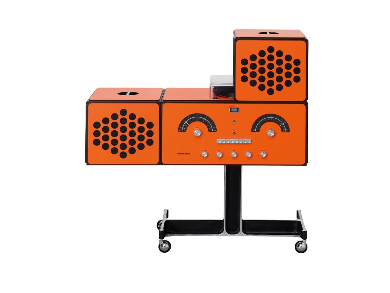 Brionvega
RADIOFONOGRAFO ORANGE RR226
Wooden Radio