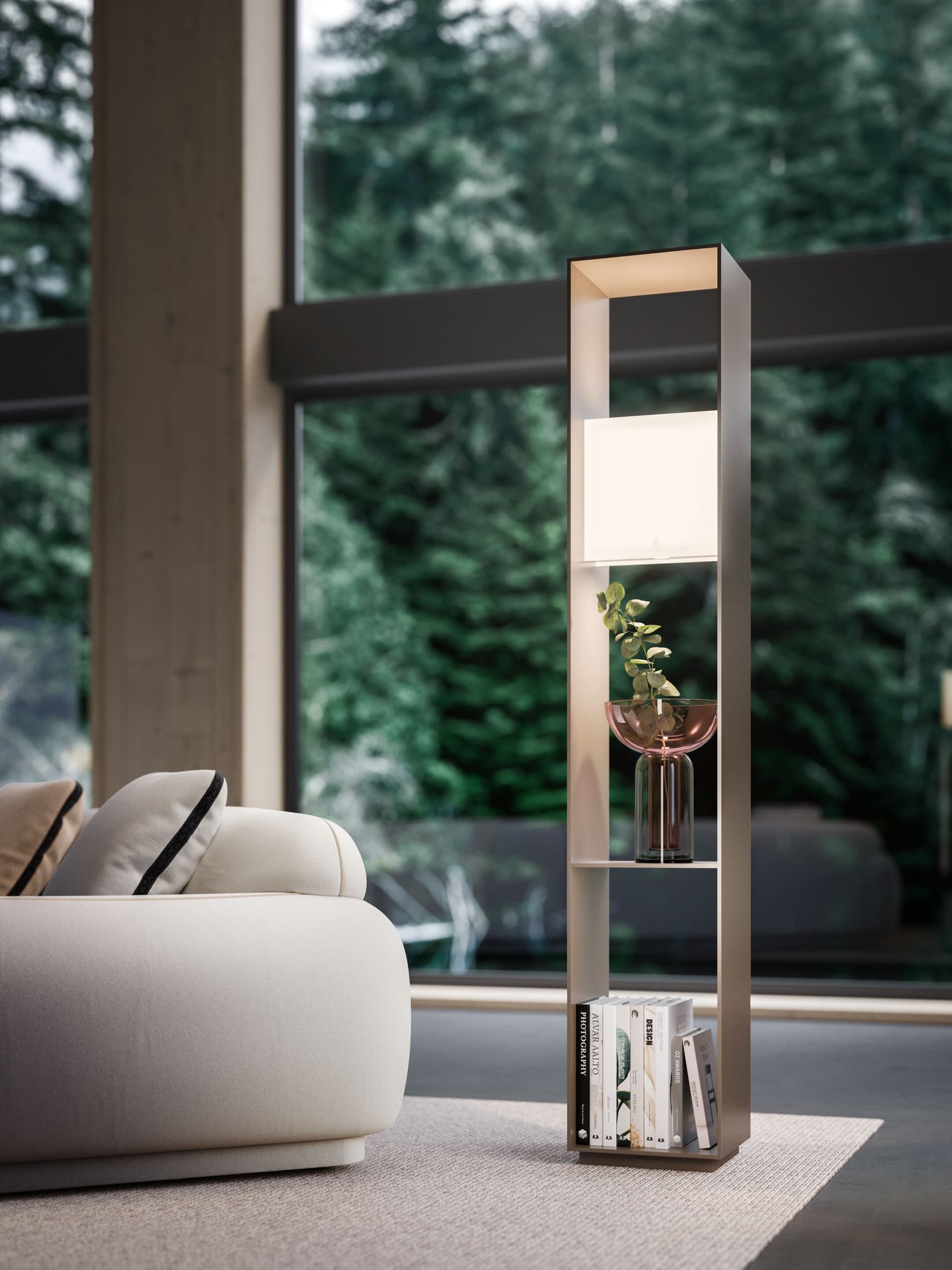 Busnelli
KÔZO
Freestanding painted metal bookcase