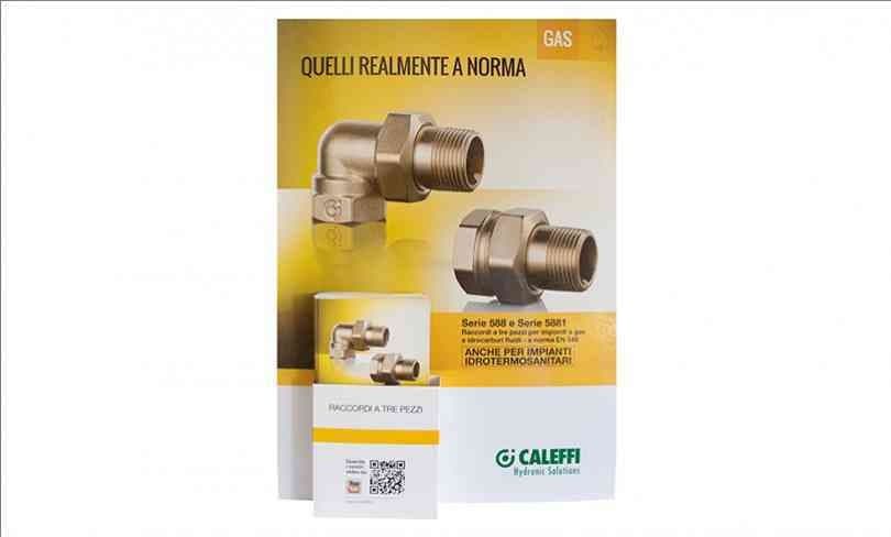CALEFFI 588 - Тройной прямой соединительный фитинг