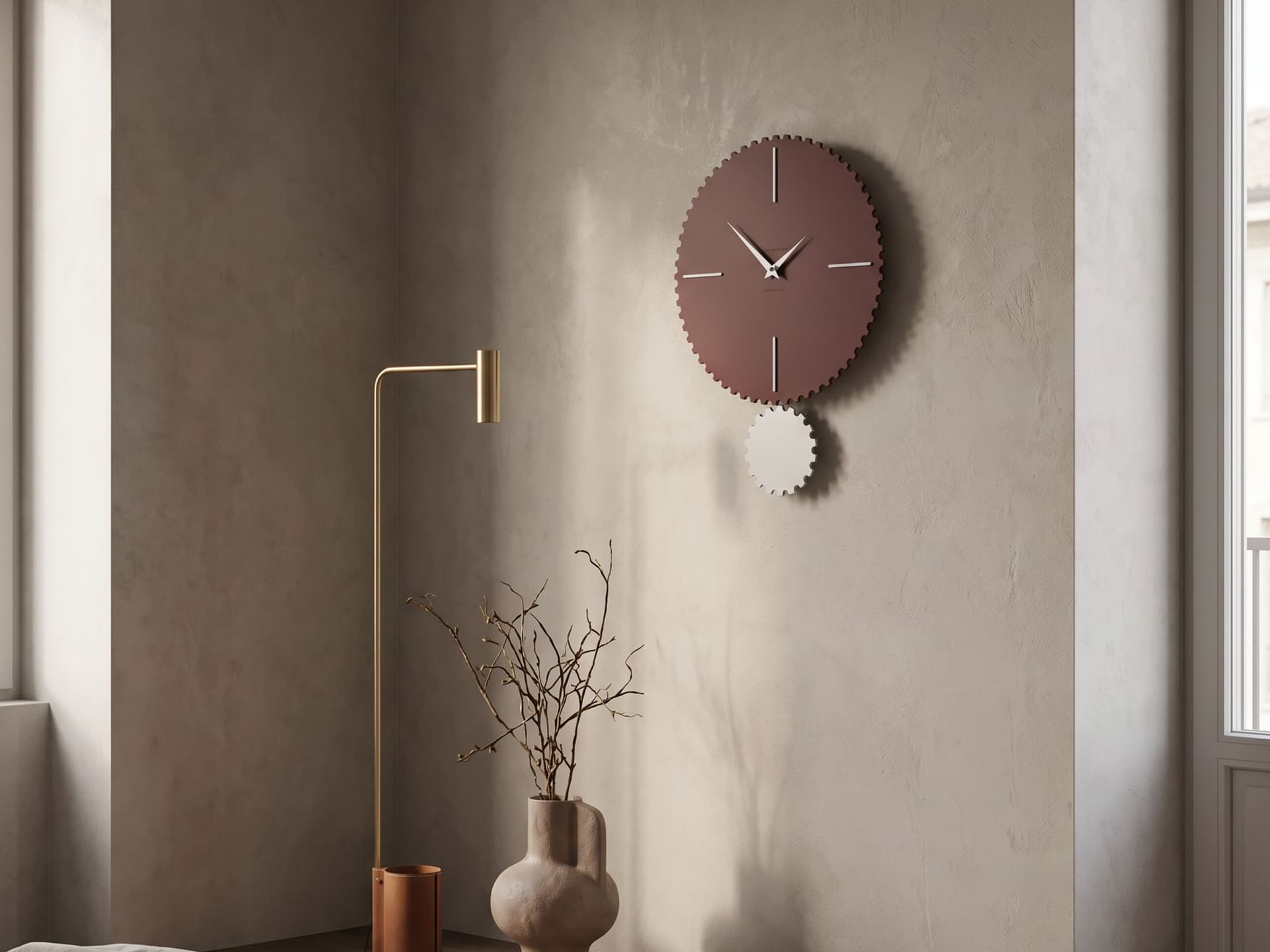CalleaDesign
RIZ
Wall-mounted pendulum MDF clock