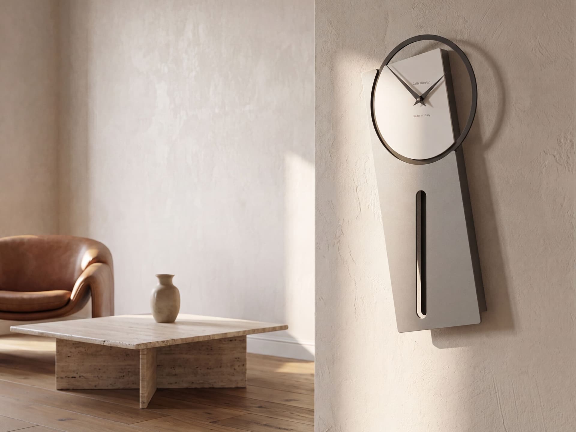 CalleaDesign
SHERLOCK
Wall-mounted pendulum MDF clock