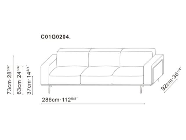 CAMERICH
MODA
4 seater leather sofa