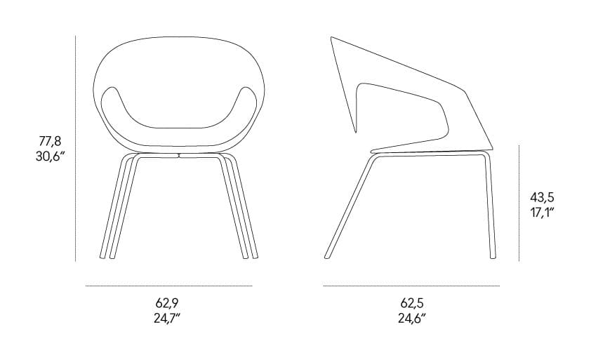 Casamania & Horm
VAD IMPILABILE CUOIETTO
Tanned leather chair with armrests