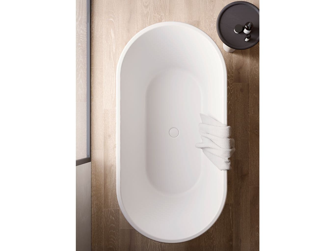 Colacril
VITERBO
Oval freestanding acrylic bathtub