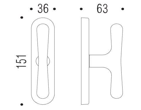Colombo Design
ROBODUE CD 52 M
Cromall® Cremone handle on backplate