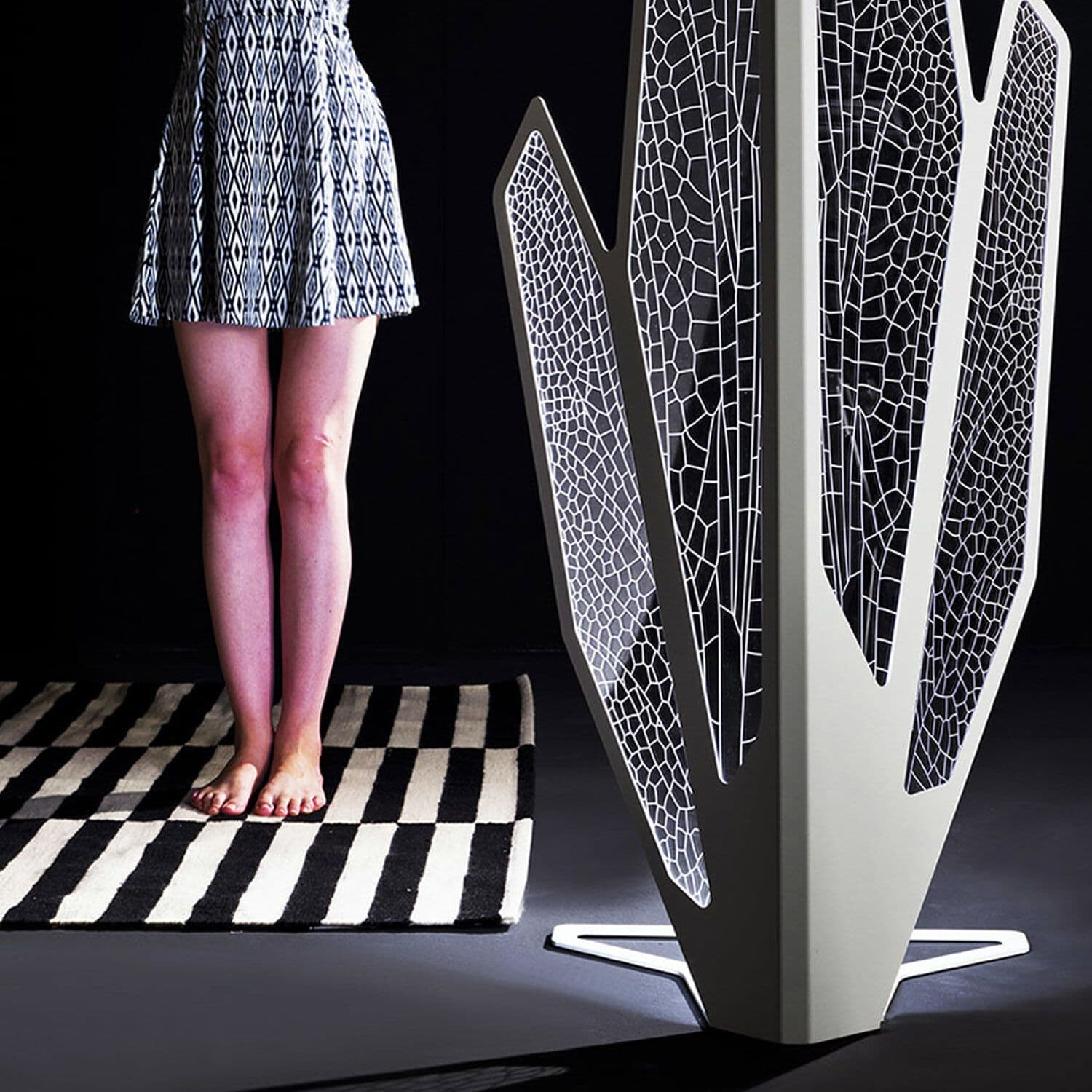 Creazione SUGO
FOGLIA LIBELLULA
Recycled plastic sculpture with light and photocatalytic treatment