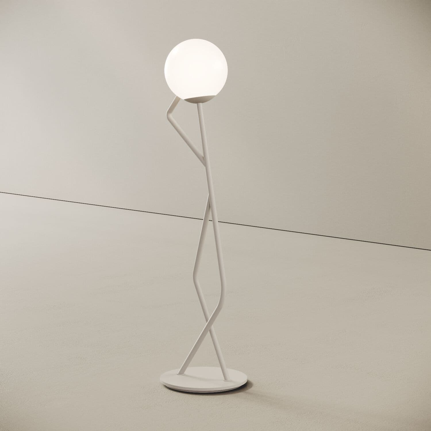 Creazione SUGO
OMINO POSER
LED stainless steel floor lamp with photocatalytic treatment
