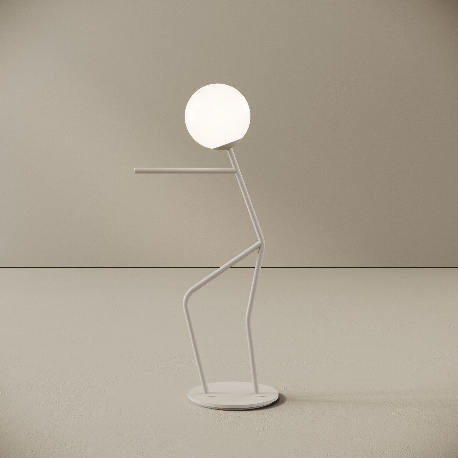Creazione SUGO
OMINO PUSHER
LED stainless steel floor lamp with photocatalytic treatment