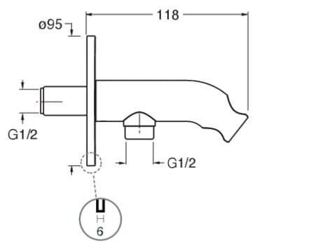 CRISTINA Rubinetterie
CRIPD607
Handshower holder with wall supply elbow