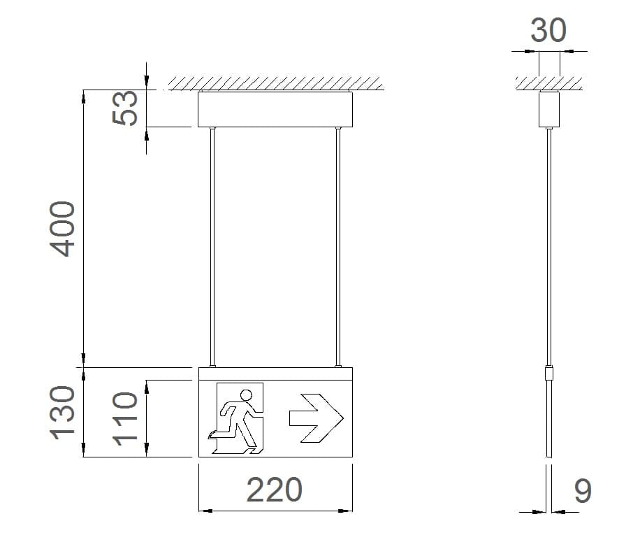 Daisalux
IKUS 2211-S
LED suspended emergency light