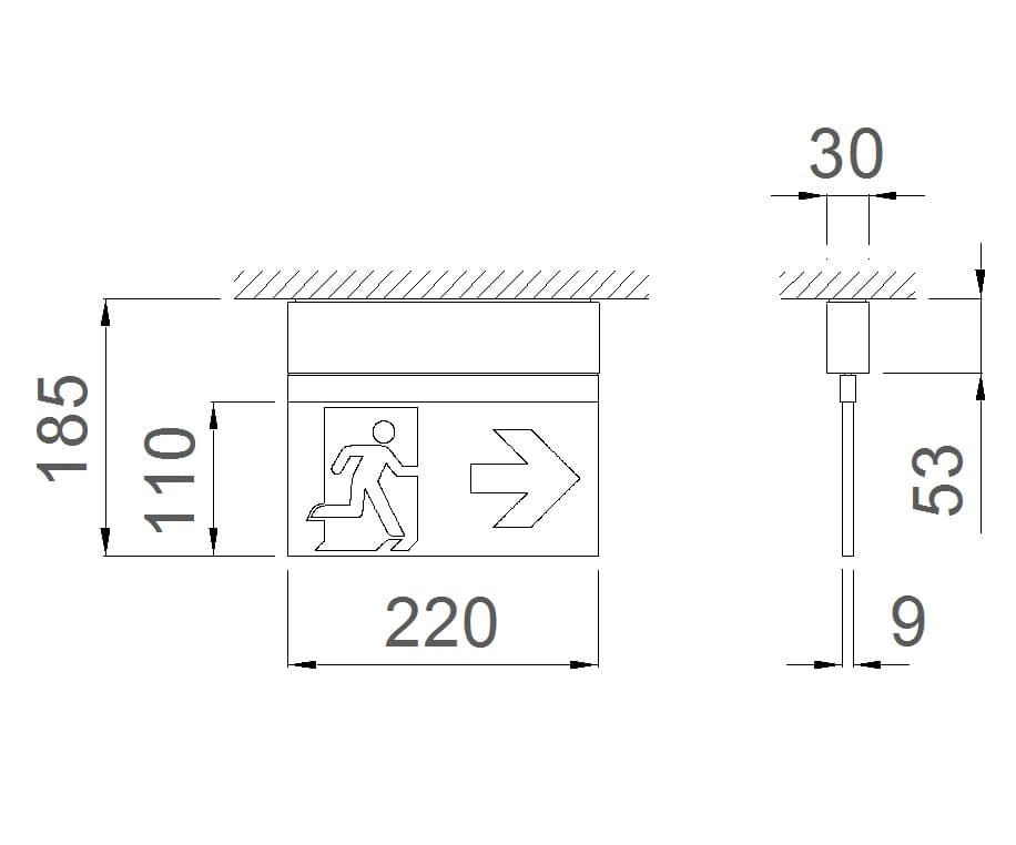 Daisalux
IKUS 2211-T
LED ceiling-mounted emergency light