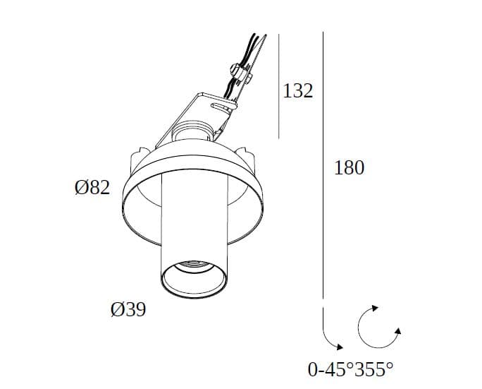 Deltalight
SPY II 39 DEEP DOME TRIMLESS
Recessed LED adjustable spotlight