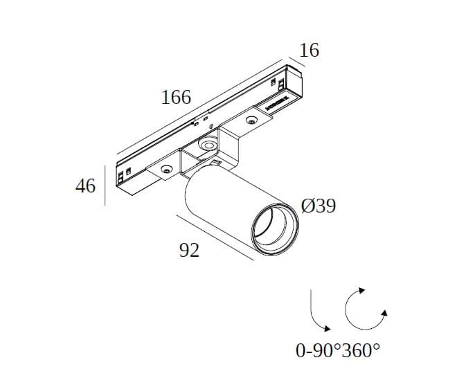 Deltalight
SPY II 39 M26H FOCUS
LED ceiling adjustable spotlight