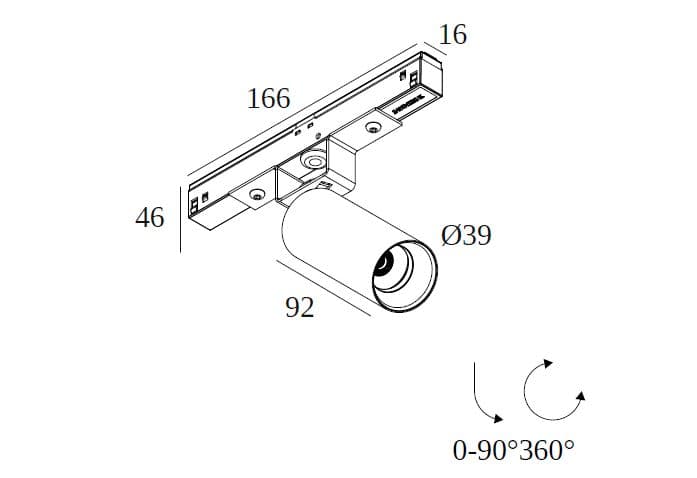 Deltalight
SPY II 39 M26H
LED ceiling adjustable spotlight