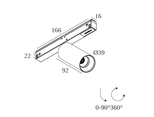 Deltalight
SPY II 39 M26L
Adjustable ceiling LED spotlight