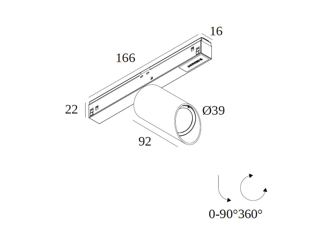 Deltalight
SPY II 39 M26L WALLWASH
Adjustable ceiling LED wall washer