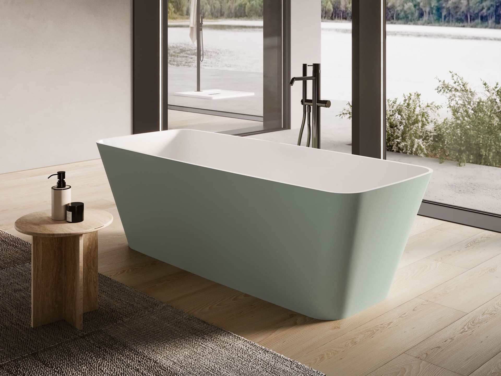 DISENIA
ARES
Freestanding or wall-mounted rectangular bathtub