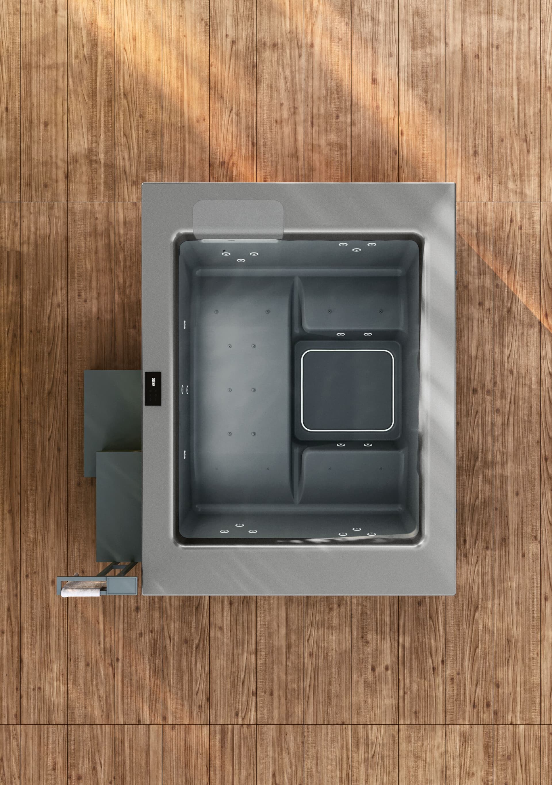 DISENIA
HELBA 210
3-seats rectangular above-ground minipool