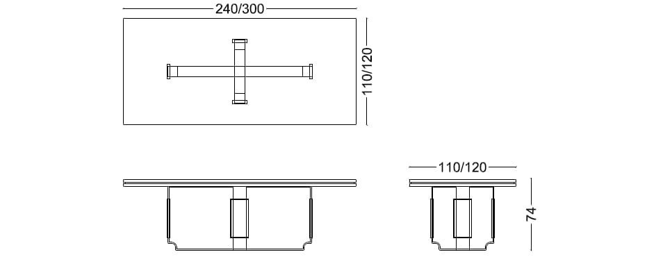 DIVIANA
ADRIAN
Marble and metal dining table