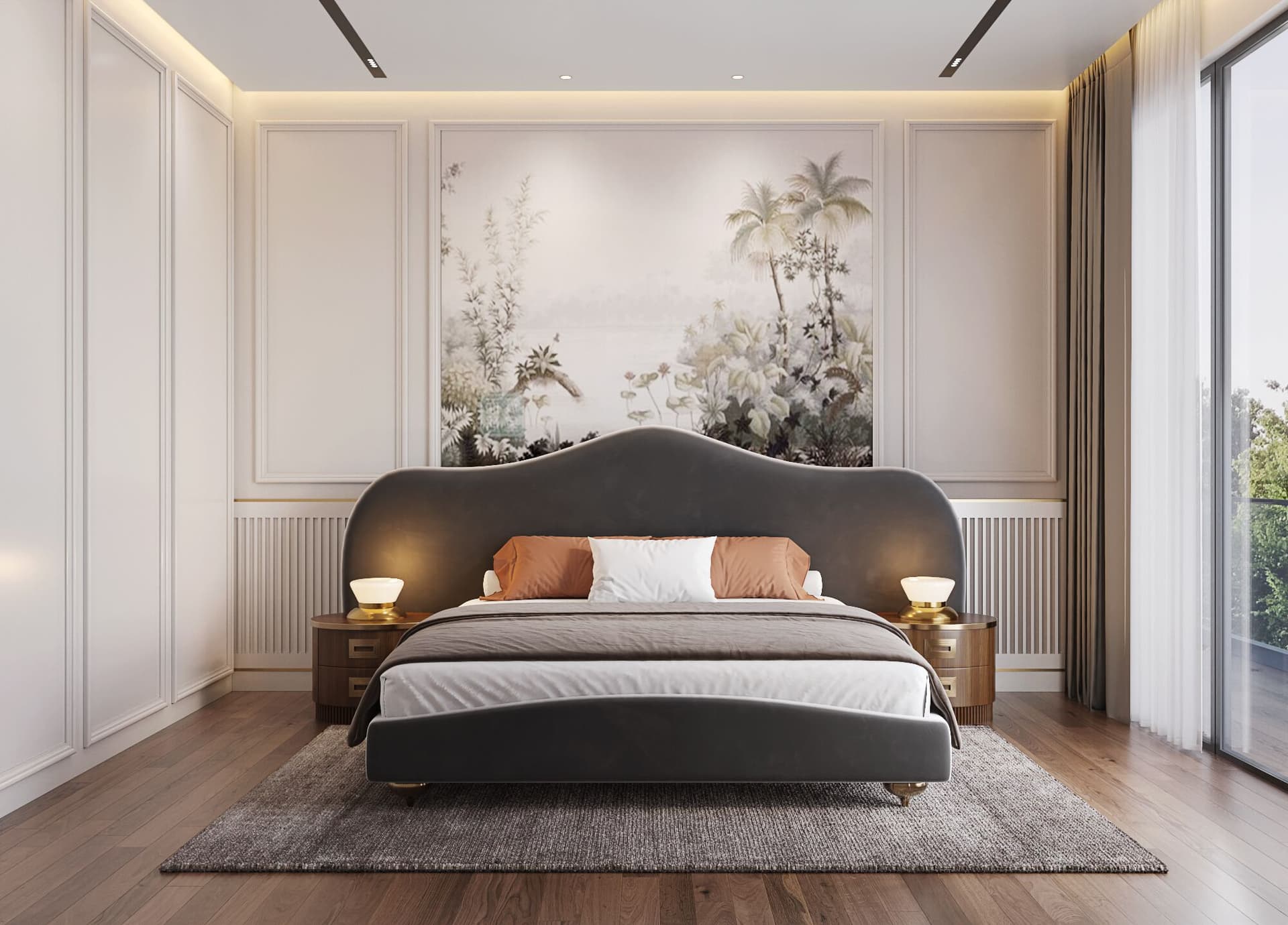 DIVIANA
DIDIER
Upholstered velvet double bed