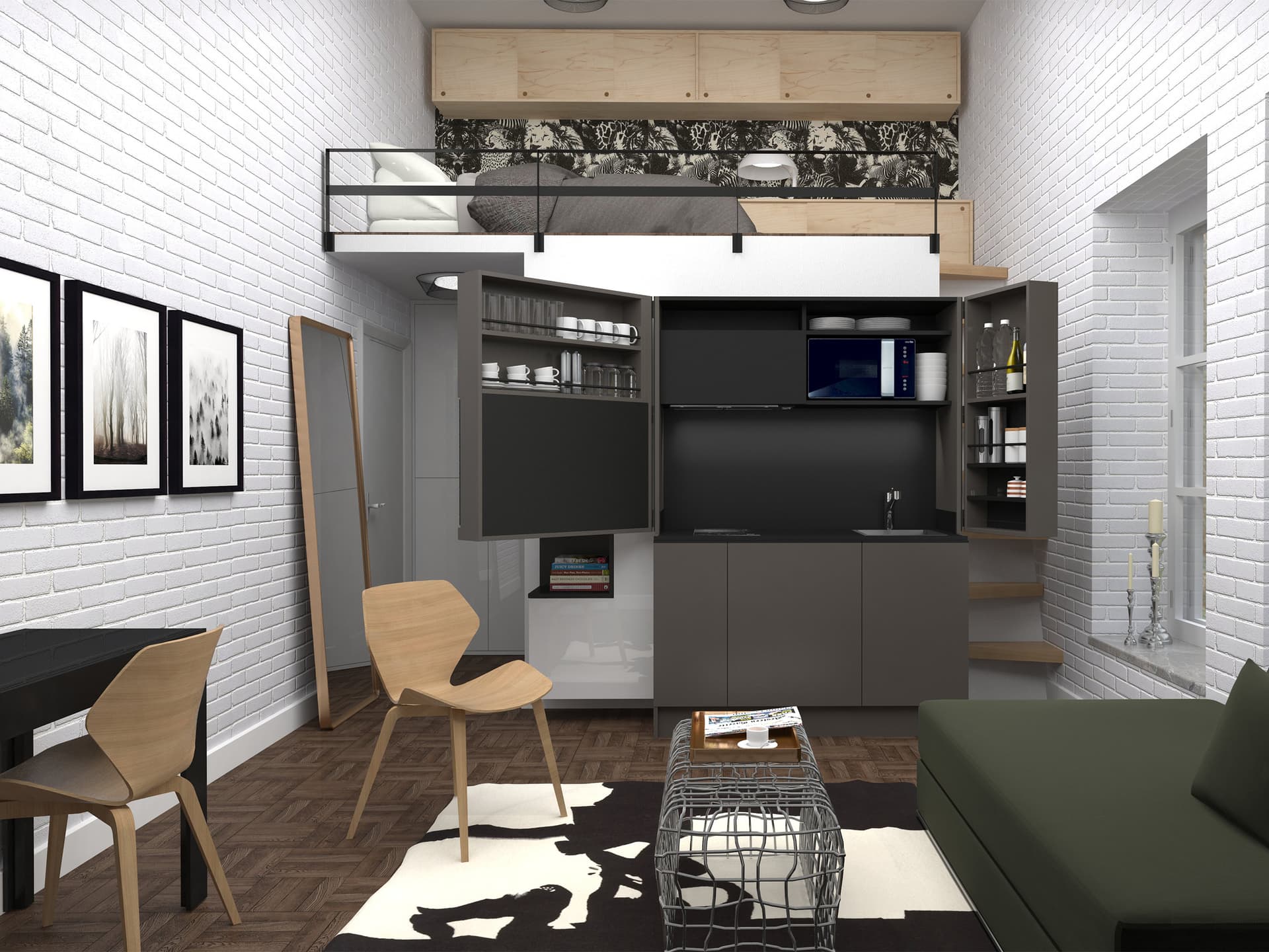 Dizzconcept
PIA VISS M
Hideaway mini kitchen