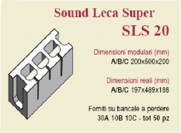 SOUND LECA SUPER - Звукоизолирующий бетонный блок