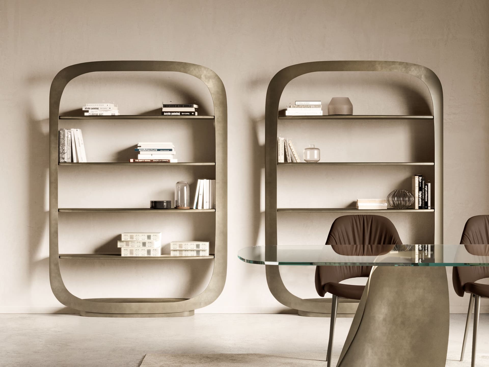 EFORMA
POLIFEMO
Open freestanding wood and metal bookcase