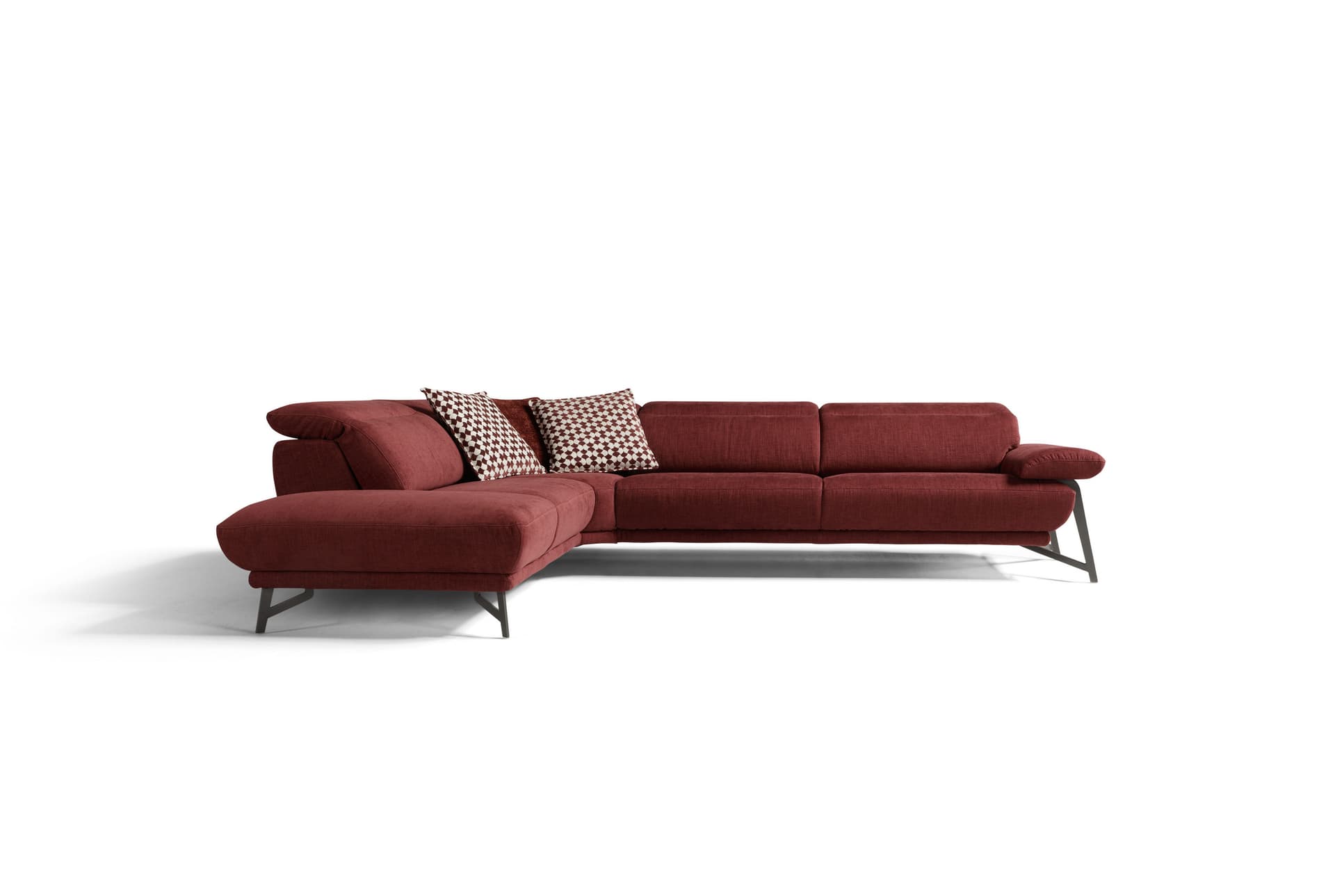 Egoitaliano
ANAIS
Corner recliner fabric sofa with headrest