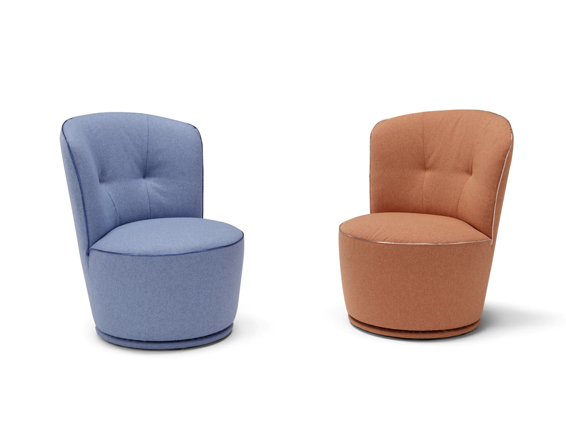 Egoitaliano
SCISCÌ
Swivel fabric armchair