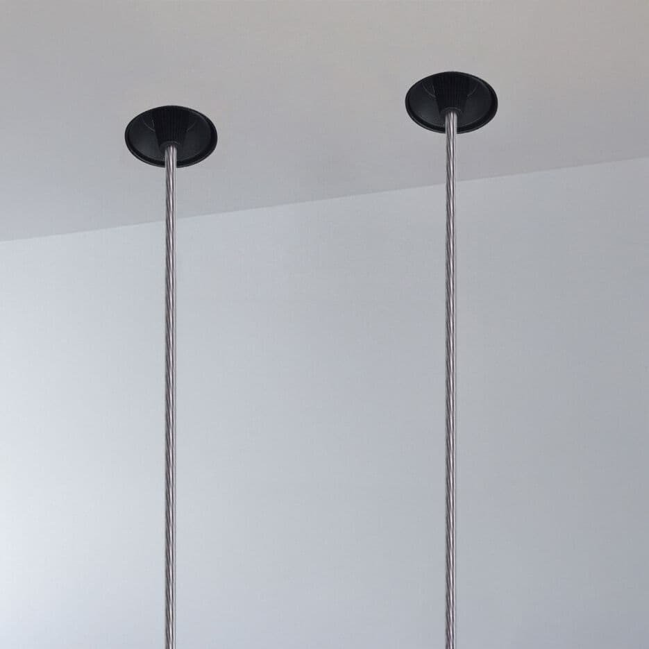 EGOLUCE
CASSAFORMA EUREKA SOSPENSIONE 230V
Concealed metal ceiling rose for two pendant lamps