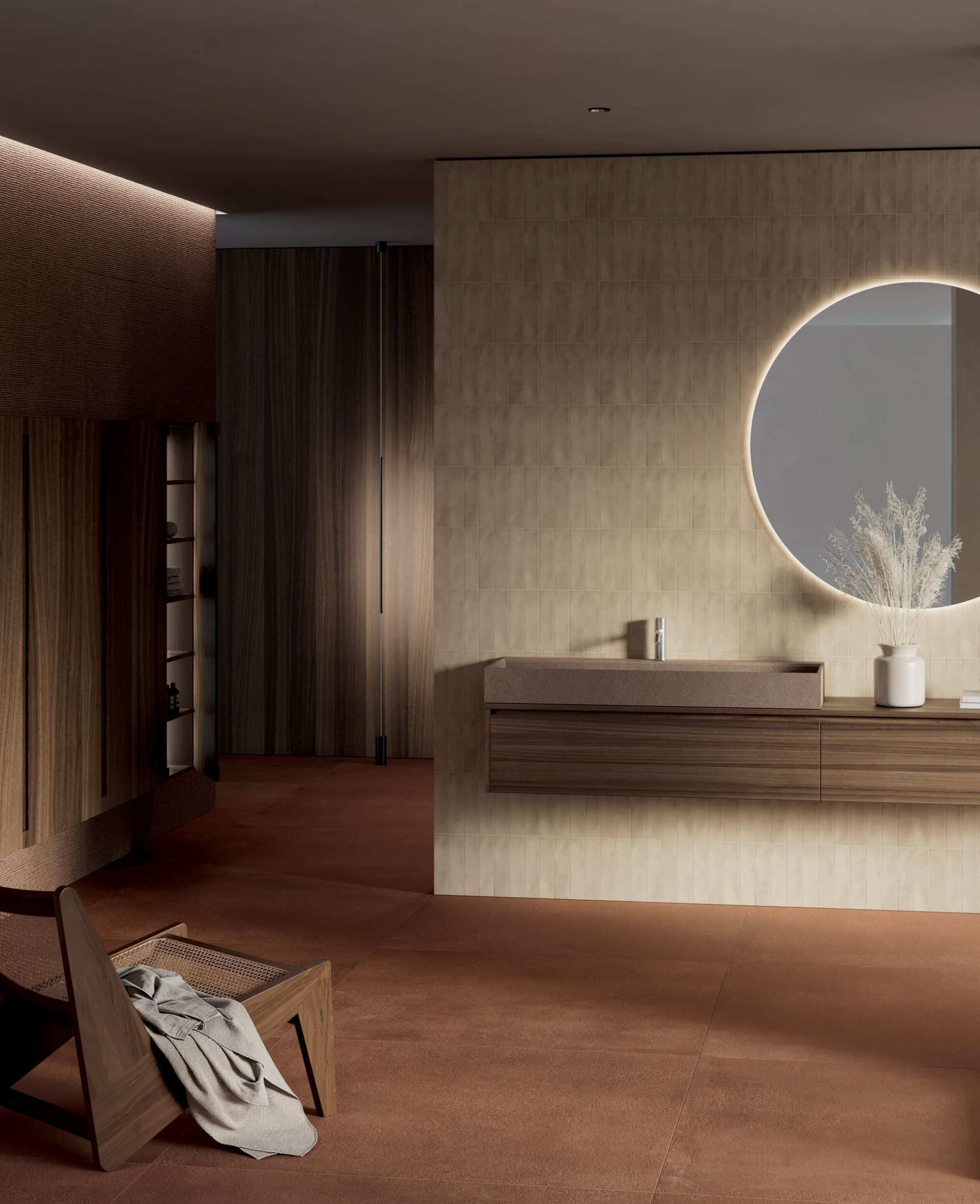 Elitique
ABACO
Wooden bathroom column with doors