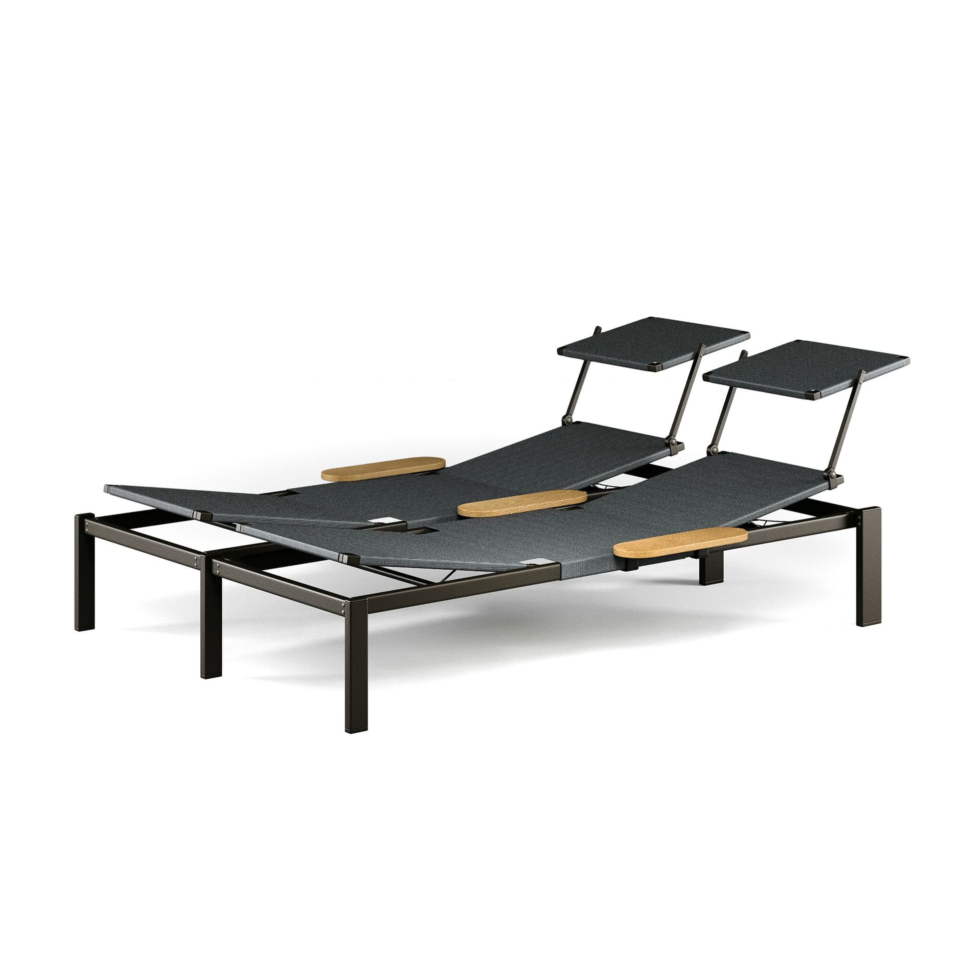 Emu
SHINE
Double Recliner aluminium sun lounger