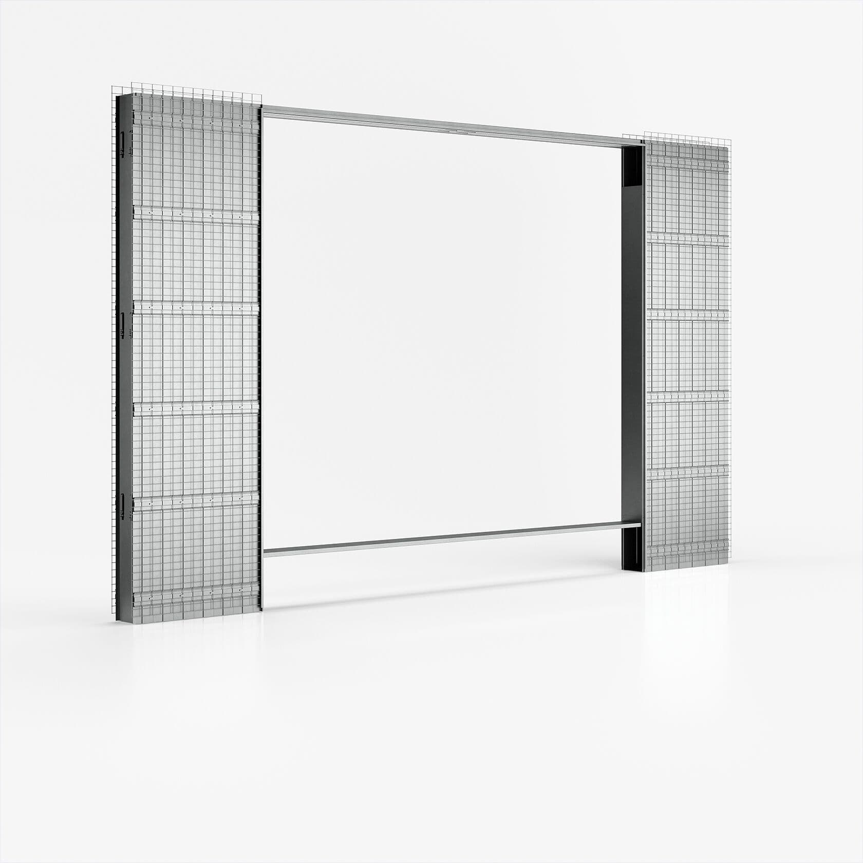 Ermetika
STAFFETTA double
Telescopic sliding door