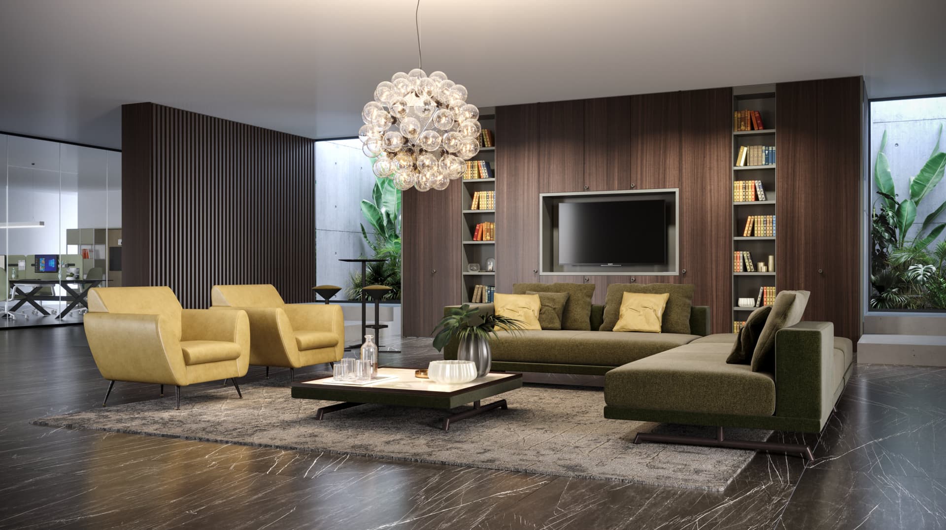 ESTEL GROUP
BRIEFING INTERWALL
Sectional divider wooden storage wall