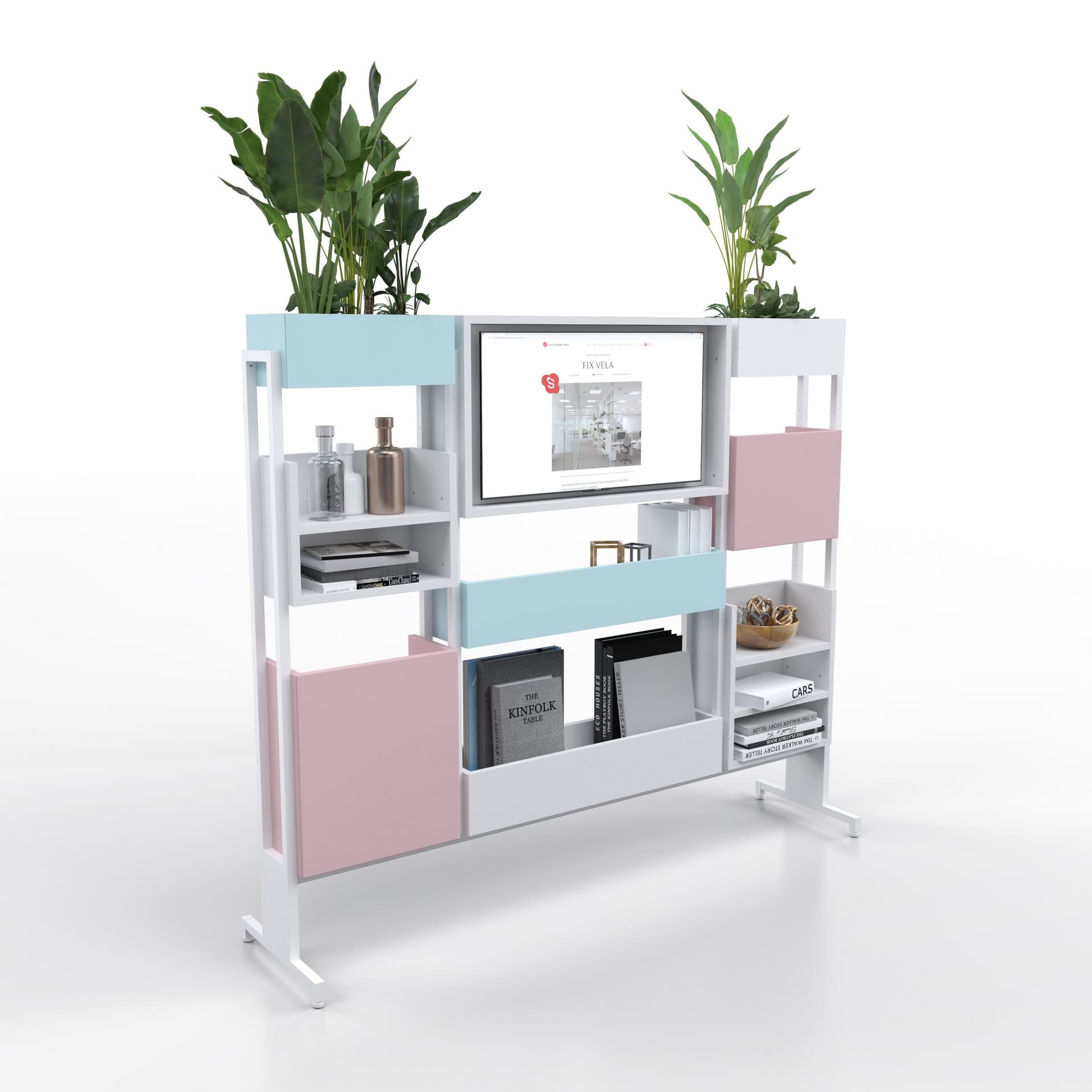 ESTEL GROUP
FIX VELA
Freestanding metal office screen with casters