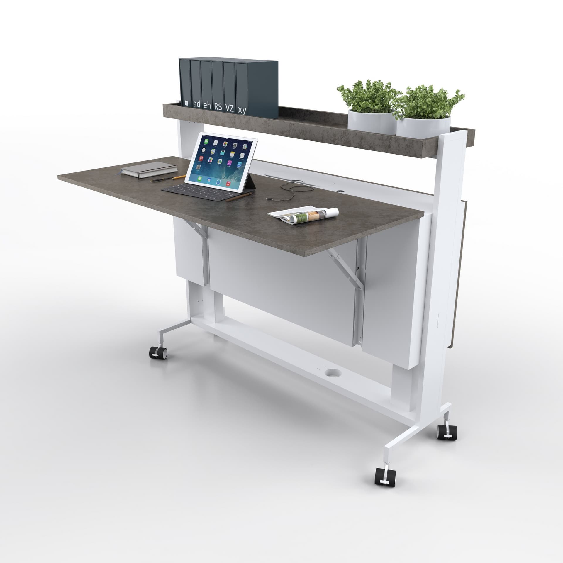 ESTEL GROUP
SCRIVANIA MOBILE
Rectangular wooden desk with bookcase