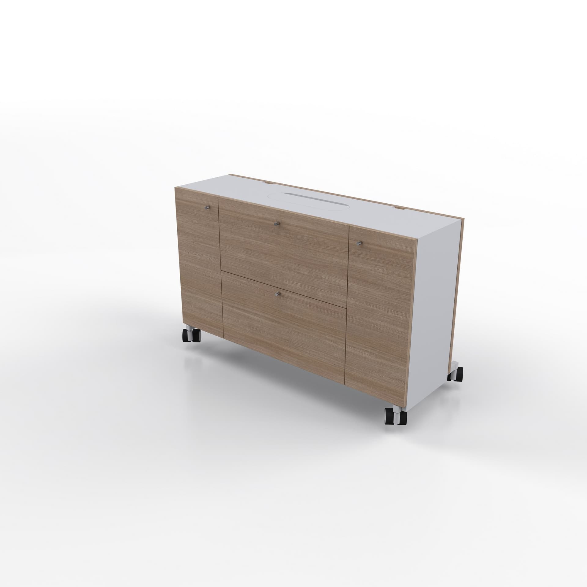 ESTEL GROUP
SCRIVANIA MOBILE
Rectangular wooden desk with castors