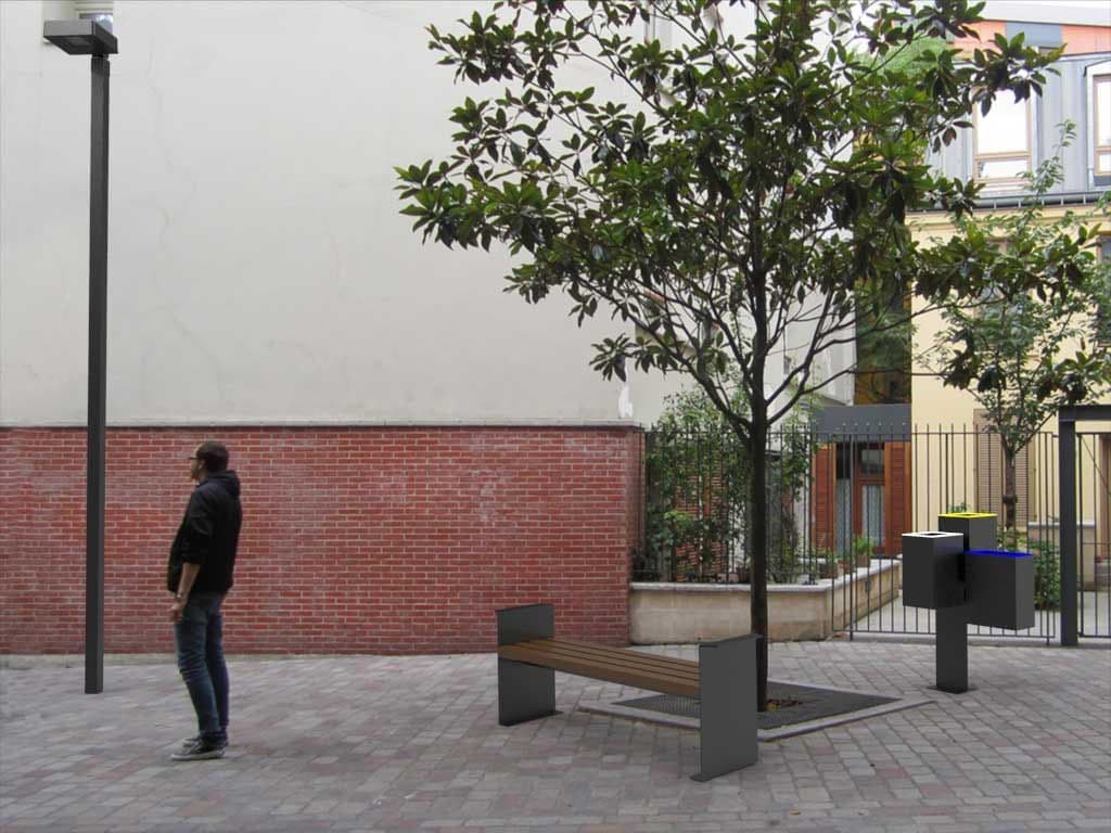 EUROCOMITALIA
FUTURE
Backless recycled plastic bench