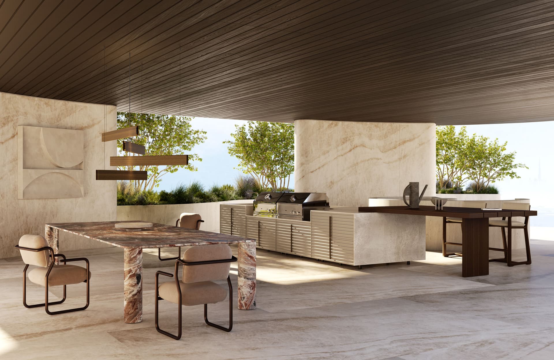 Exteta
LPIDC13
High wooden and fabric stool with armrests