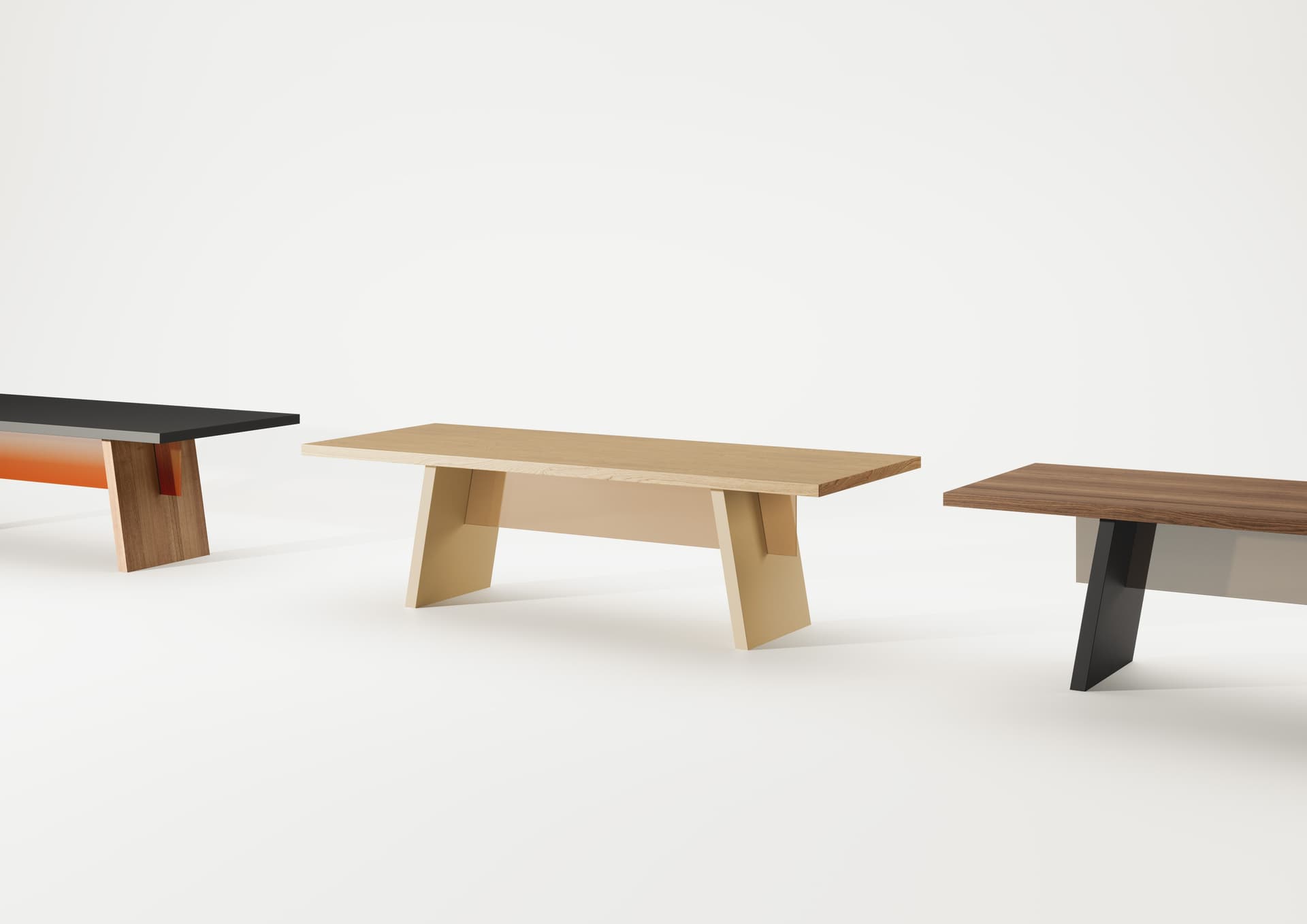 Falsasquadra
ALBERICO
Rectangular walnut table