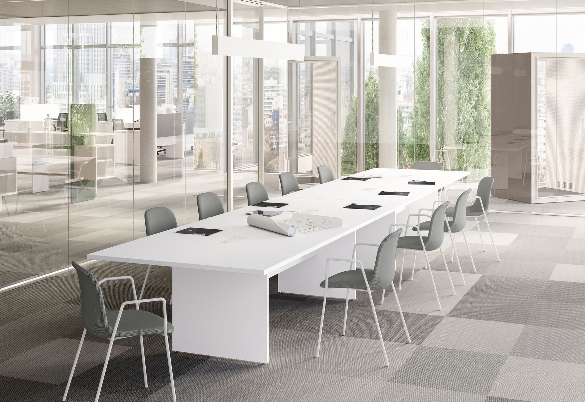 FANTONI
SISTEMA 28
Meeting table with cable management