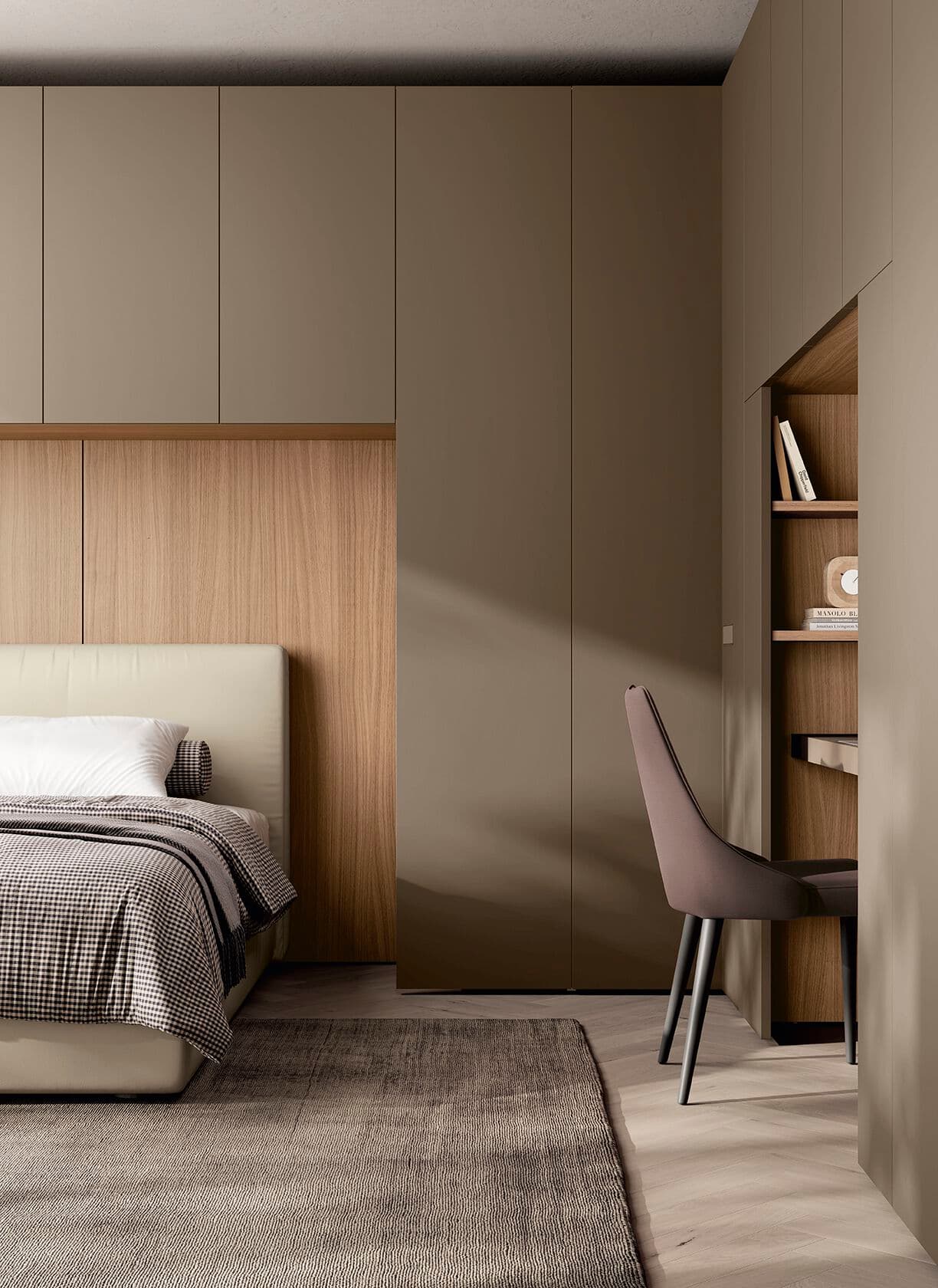 Febal Casa
Closet with Desk Niche and Bed Niche
Sectional wooden bridge wardrobe